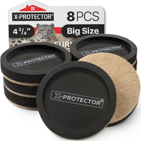X-PROTECTOR felt sliders 8-pcs for easy moving on hardwood floors