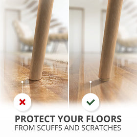 X-PROTECTOR felt pads with easy-apply backing for smooth glides.