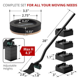 X-Protector furniture lifter with demountable handle enabling easier lifting of heavy items.