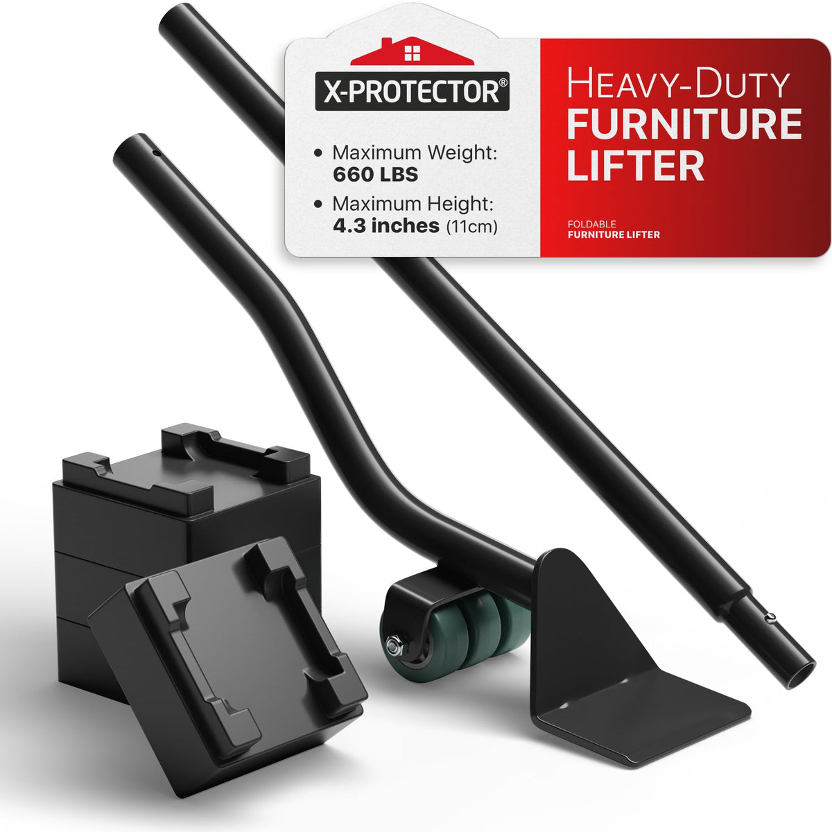 X-Protector Furniture Lifter Tool under furniture for effortless lifting