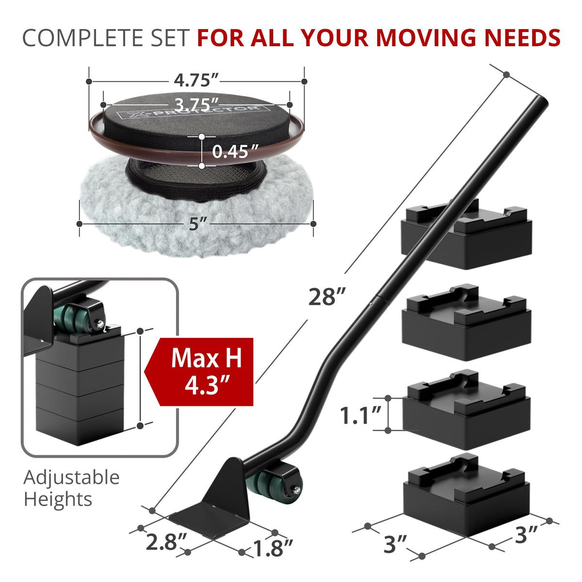 X-Protector furniture slider on carpet enabling effortless repositioning