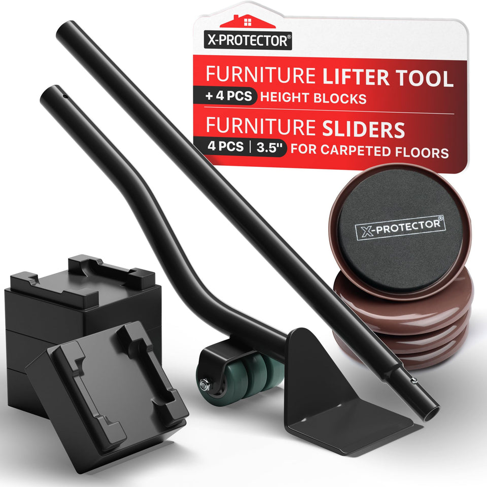 X-Protector furniture sliders for carpet easing heavy furniture movement