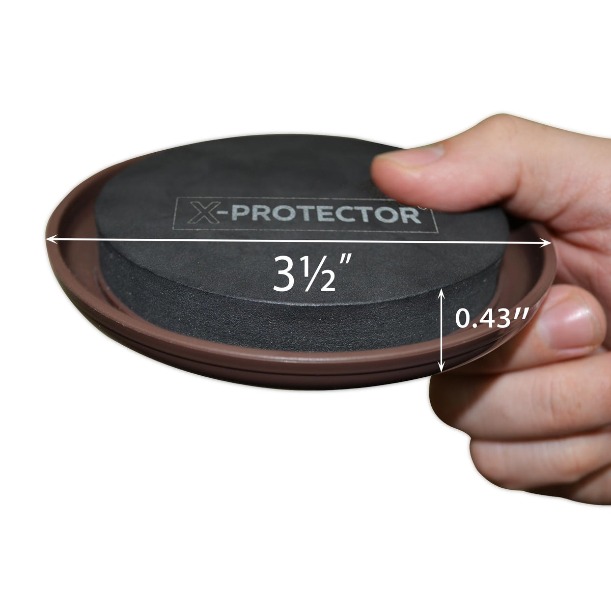 Heavy furniture moves smoothly with X-Protector sliders on carpeted floors.