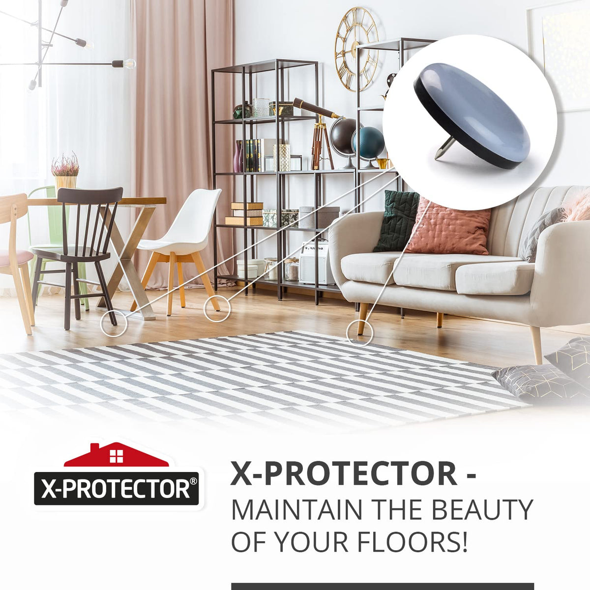 X-Protector high-durability teflon pad for long-lasting protection