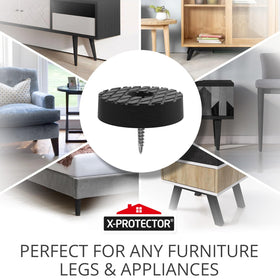 X-Protector non-slip furniture pads safeguard floors from scratches and scuffs.
