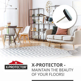 X-Protector pack of 40 chair glides for multiple chairs
