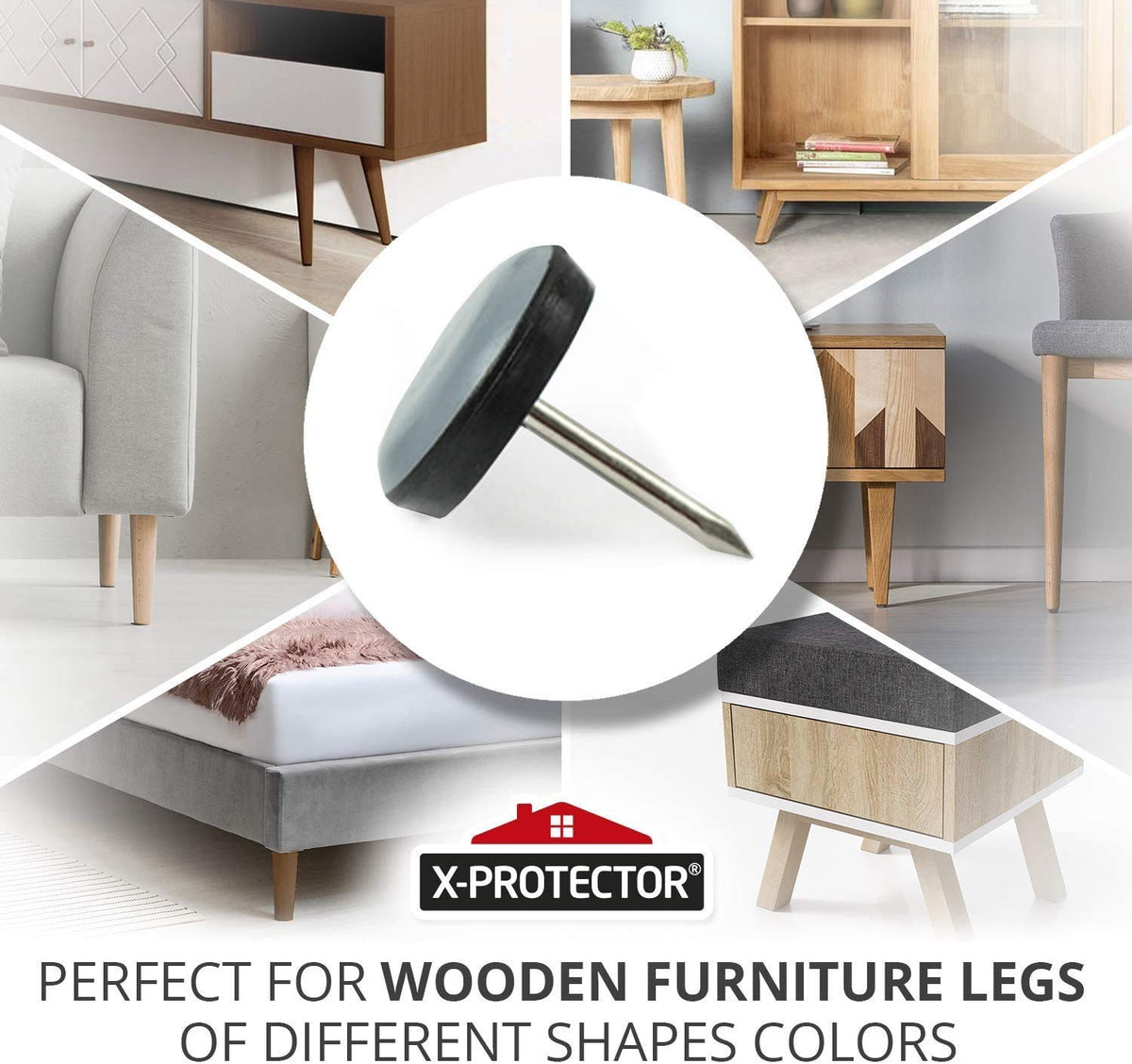 X-Protector premium floor protectors handle carpet and vinyl smoothly.