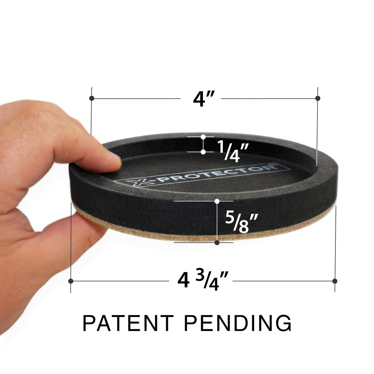 X-PROTECTOR reusable felt sliders designed for multiple uses