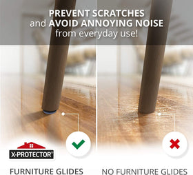 X-Protector teflon pads resist wear for long-lasting protection.