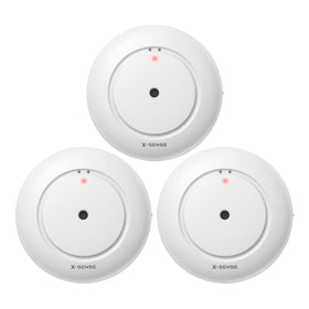 X-Sense SWS51 leak detector top probes detect moisture early for kitchen or bathroom alerts.