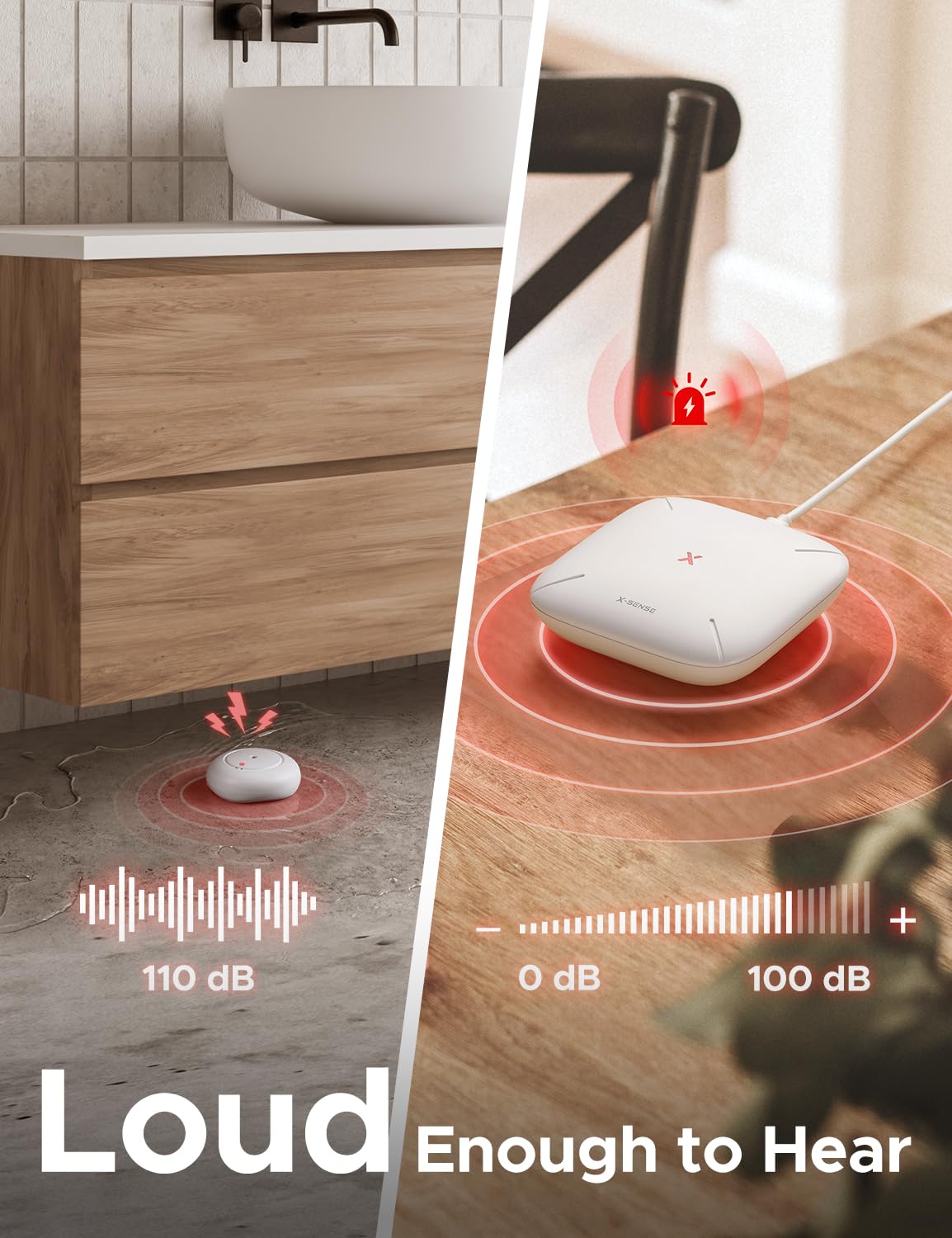 X-Sense SWS51 2.4 GHz Wi‑Fi setup ensures seamless integration with the kit.
