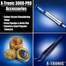 X-Tronic 3060-PRO brass sponge with flux for tip cleaning.