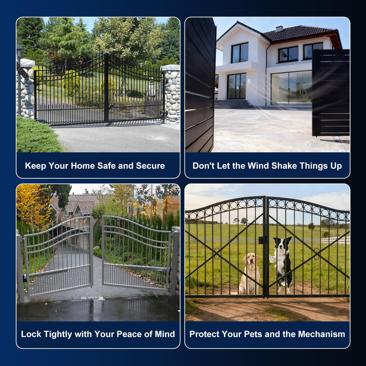 X X-HOUSE universal lock compatible with Mighty Mule and others.