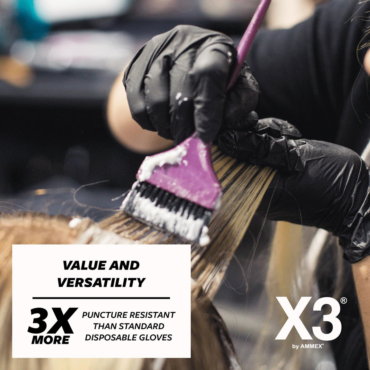 X3 latex-free food-safe gloves for latex-sensitive users