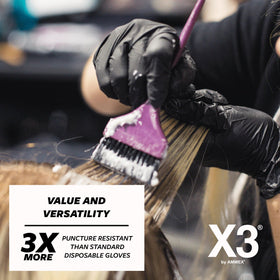 X3 latex-free food-safe gloves for latex-sensitive users