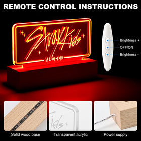 X9H8N9 Stray LED Night Light acrylic panel creates sleek, modern glow