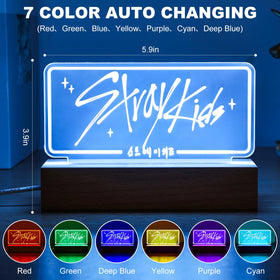 X9H8N9 Stray LED Night Light wooden base adds durable, stylish support