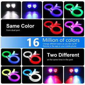 XAEIOW 1100pcs fiber optics over 13ft creates a bright starry sky.