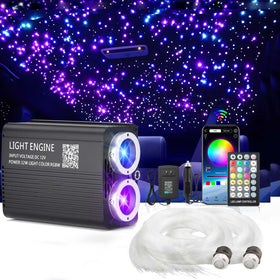 XAEIOW Twinkle Starlight headliner with dual-color glow for car ceiling ambience.