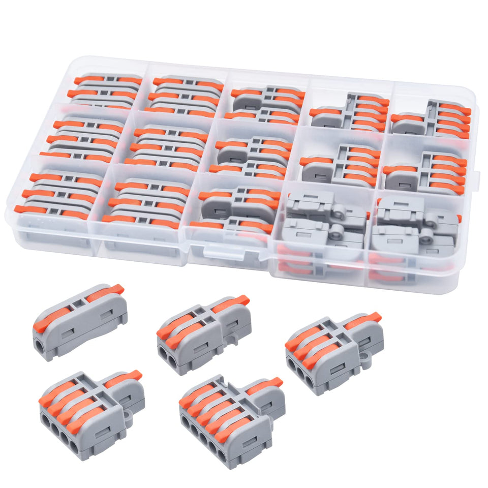 XALXMAW lever connector 1in-1out: fast, secure splicing for DIY projects.