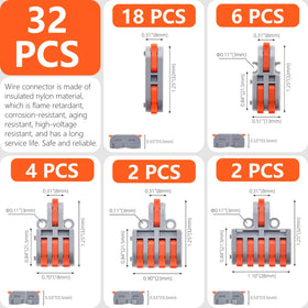 XALXMAW lever connector 1in-5out: neat, reliable splicing for machines.