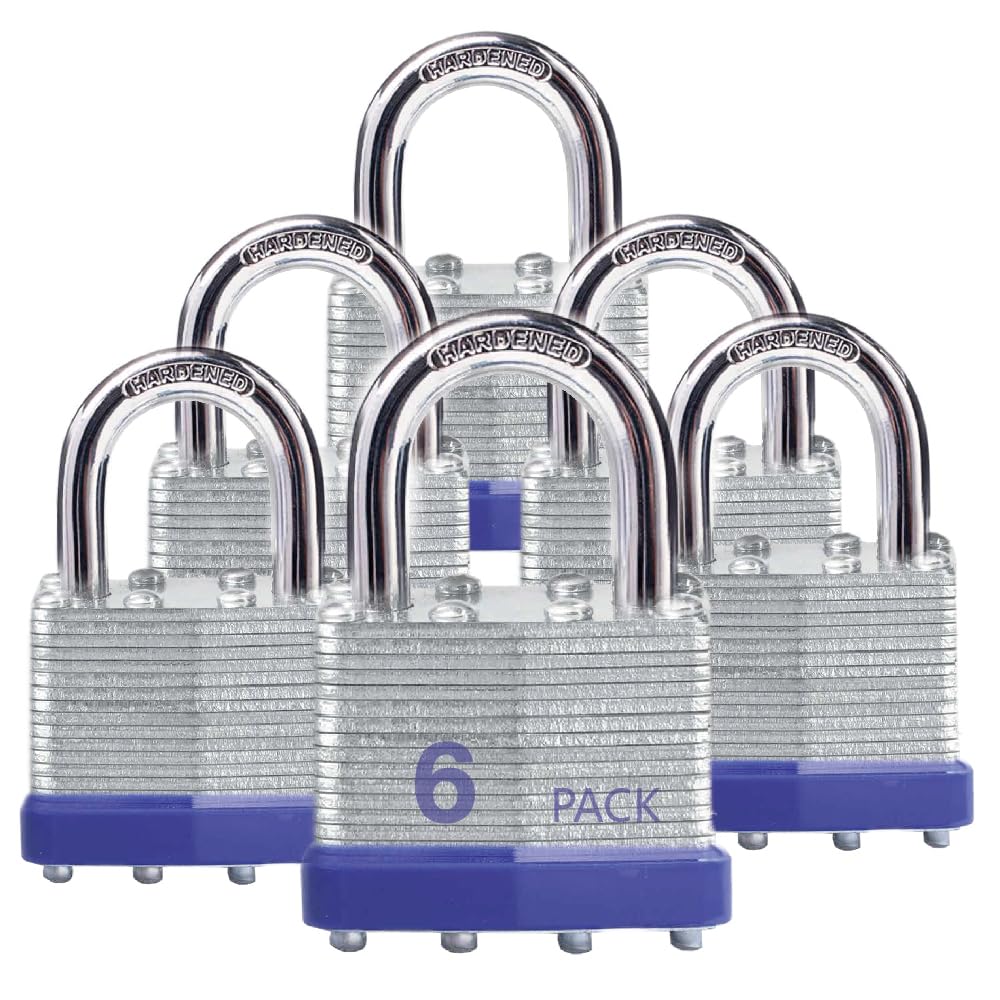XanHen keyed-alike padlocks six-pack shown in assembly view for easy access control