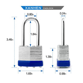 XanHen laminated steel padlock set keyed alike for easy access across multiple storage units.