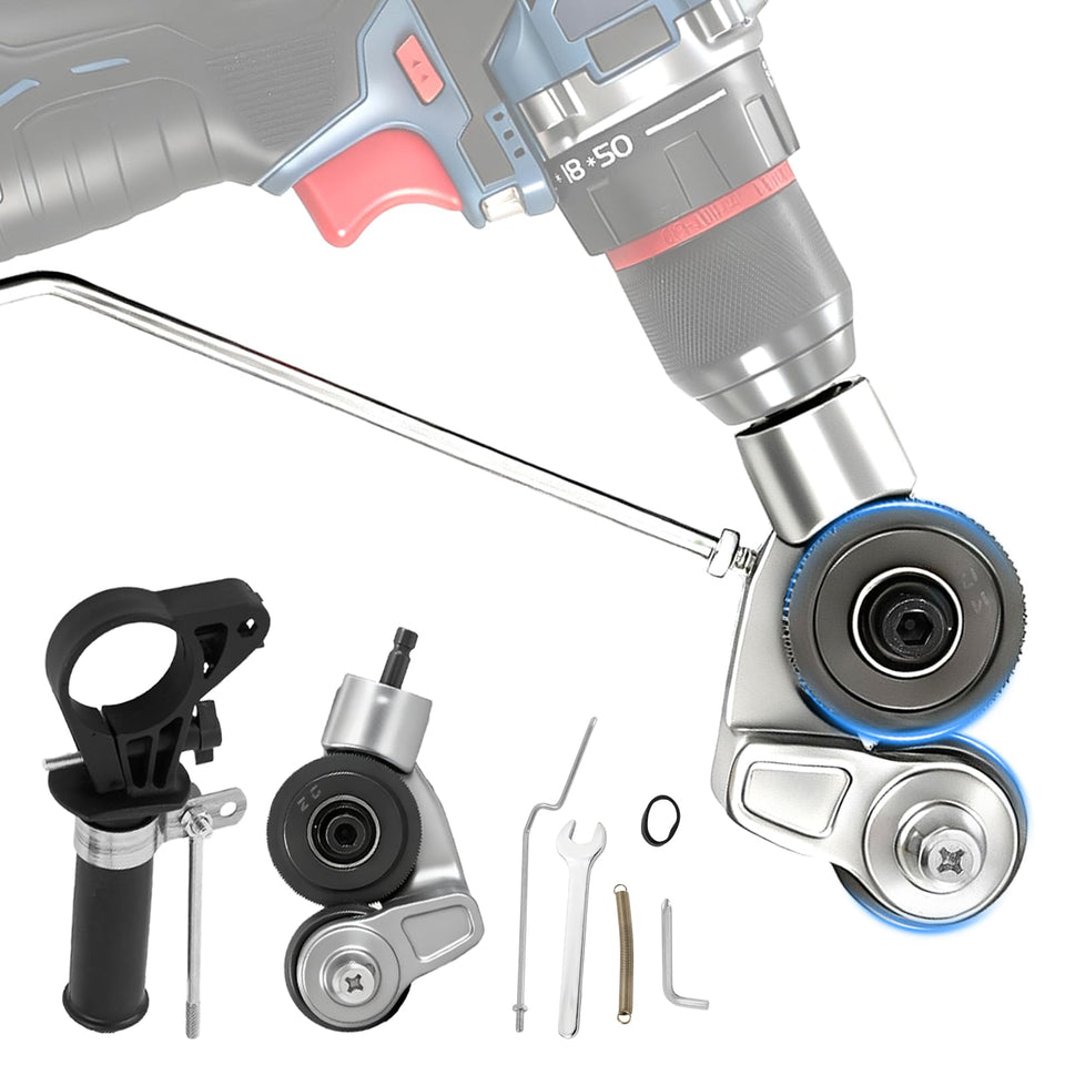 XASMA Metal Nibbler head close-up showing the sharp, burr-free cutting edge.