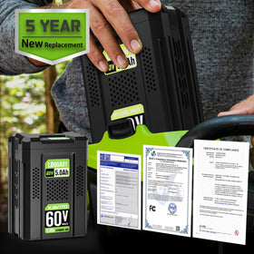 XAVITO 60V 5.0Ah packaging view with protective outer box.