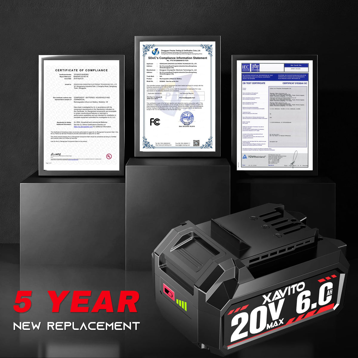 XAVITO packaging and safety information for confidence and warranty.