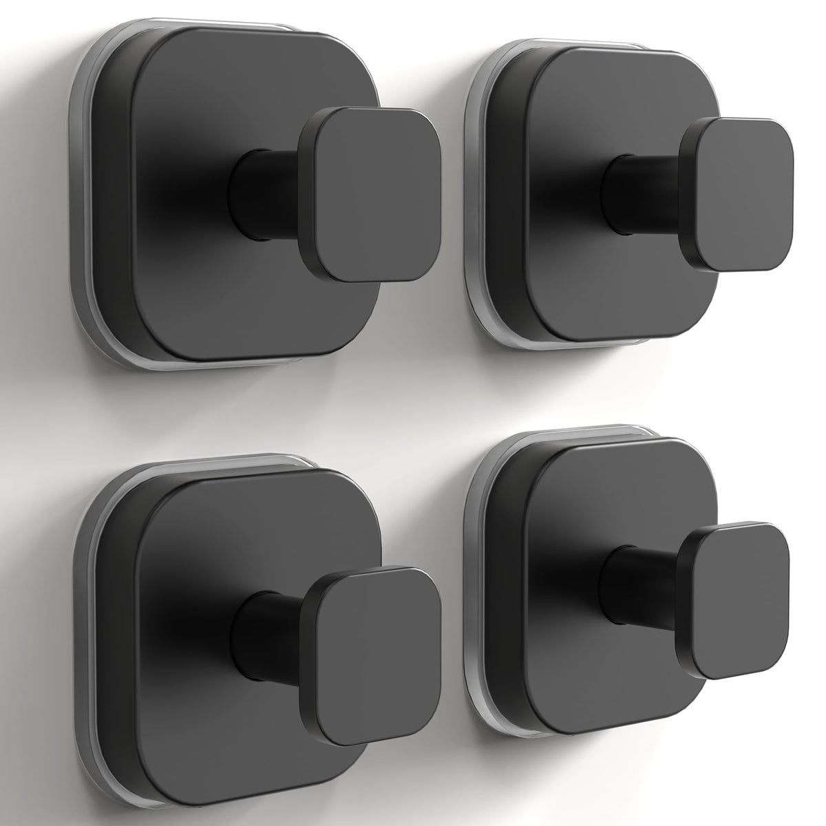 XCIXCI 4-pack suction hooks securely hold towels and loofahs in the shower.