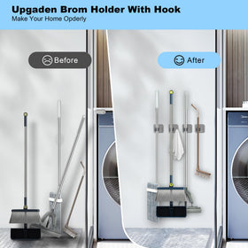 XCIXCI dual-install wall mount supports adhesive and screw mounting for flexible setup