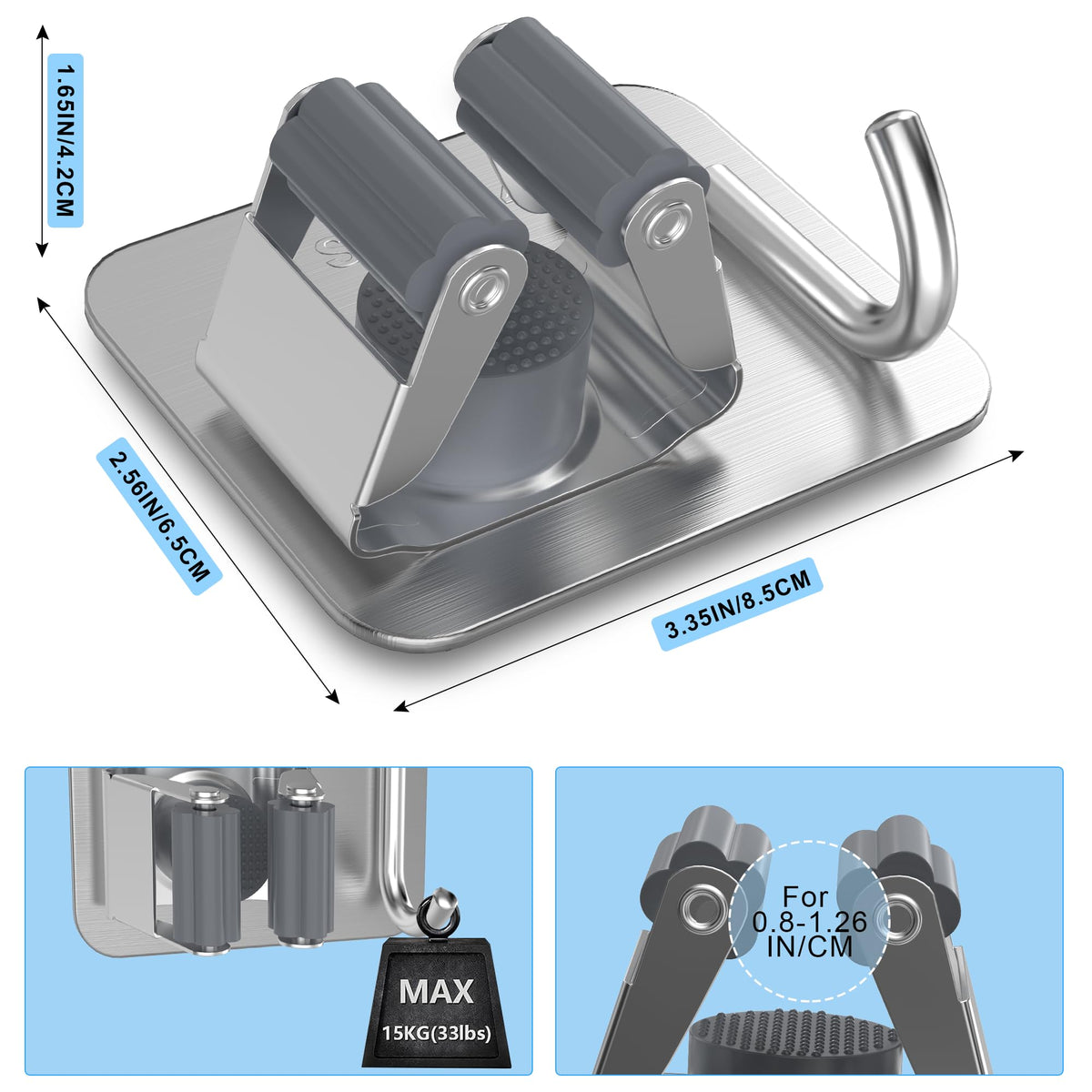 XCIXCI 4-pack includes four mounts and screws for multi-room storage