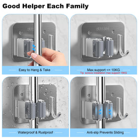 XCIXCI wall-mounted rack is ideal for garage, laundry, kitchen, and garden