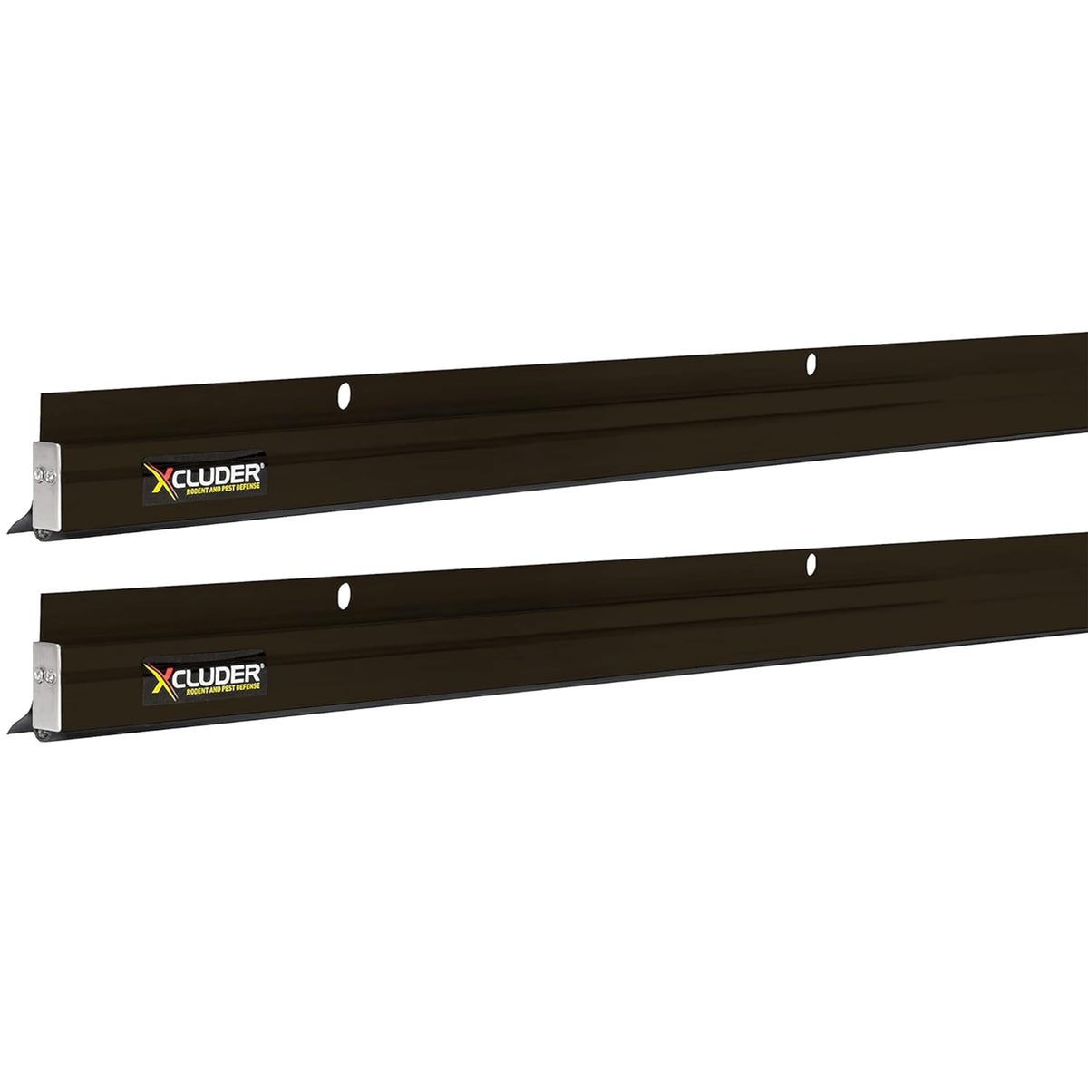 Xcluder 36in low-profile door sweep with steel frame for pest protection.