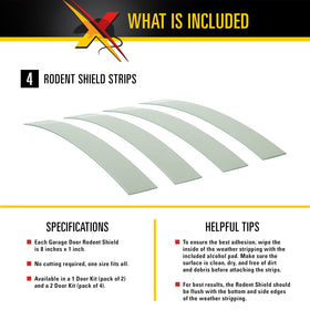 Xcluder stainless steel strip resisting rust for long-lasting door protection.