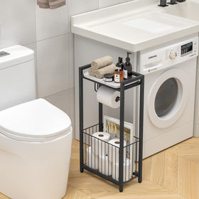 X-cosrack top shelf holds phone and wipes for convenient device safety.