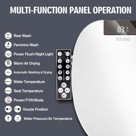 XCQQ adjustable nozzle position and oscillation delivers precise cleansing.
