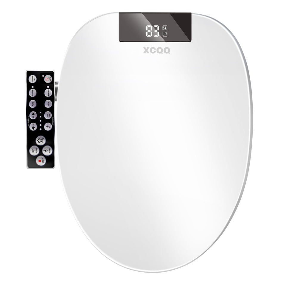XCQQ electric heated bidet seat with wash feature for a comfortable daily routine.
