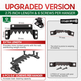 X-CUIRASS 25-pack hanging kit ready for quick, reliable art hanging.