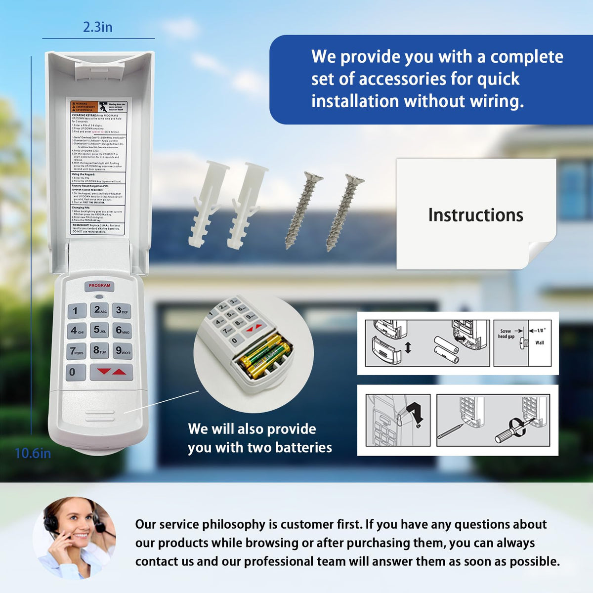 XDTKML Genie keypad in-use at a garage for convenient access