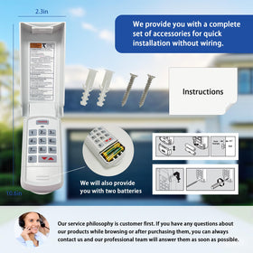 XDTKML Genie keypad in-use at a garage for convenient access