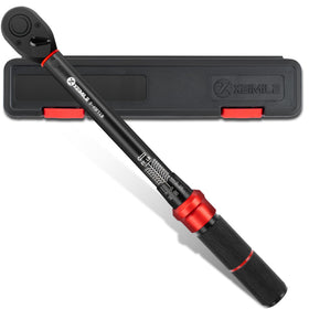 XEIMILE 3/8-inch drive torque wrench with clear dial and legible scales.