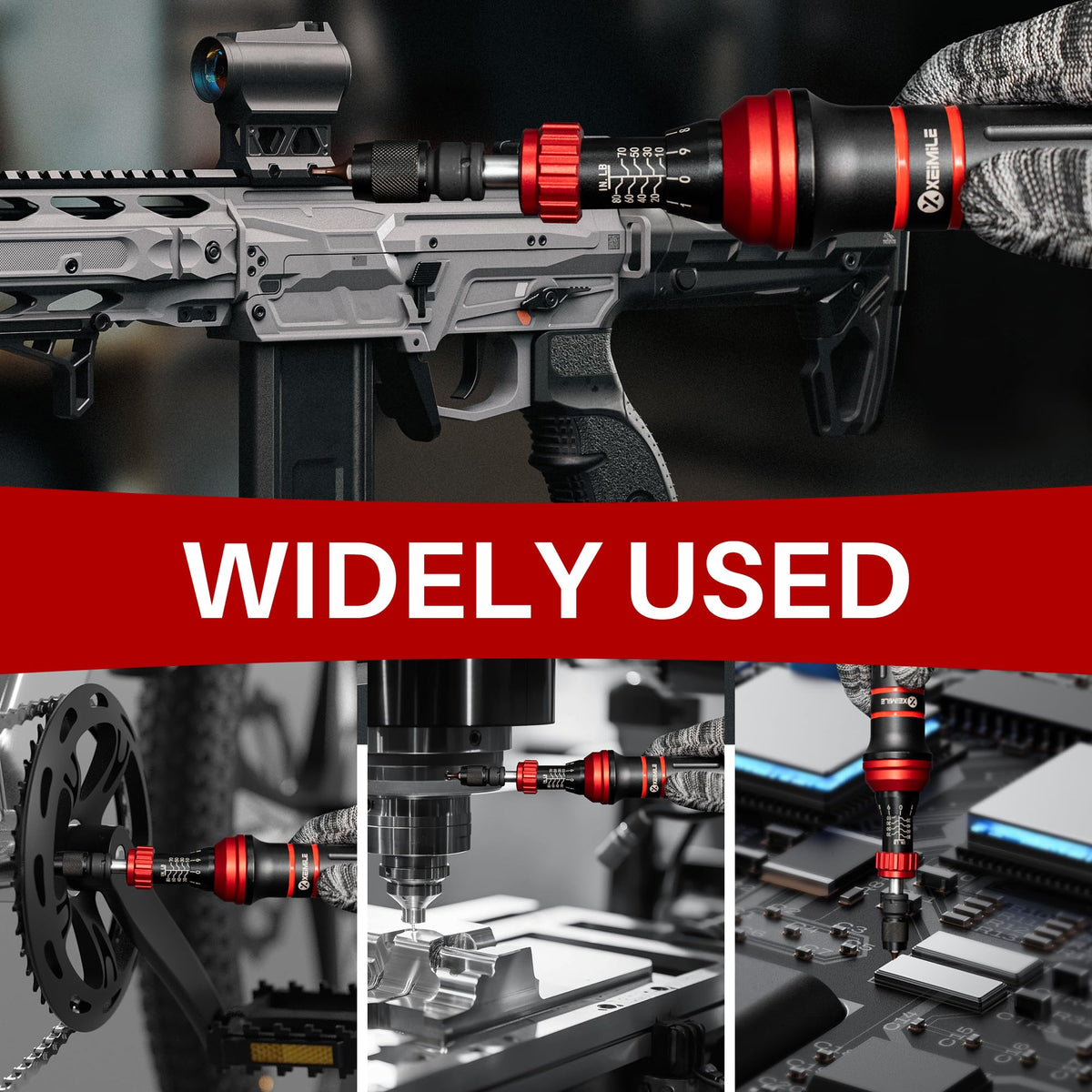 XEIMILE quick clamp speeds torque adjustments above 20 in-lb