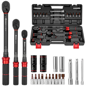 XEIMILE torque wrench with 1/4 in drive for precise small fasteners