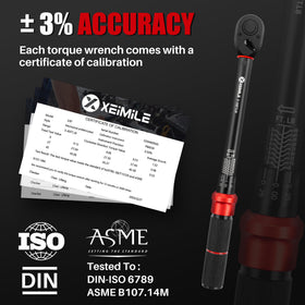 XEIMILE durable chromium-vanadium steel with corrosion-resistant black finish
