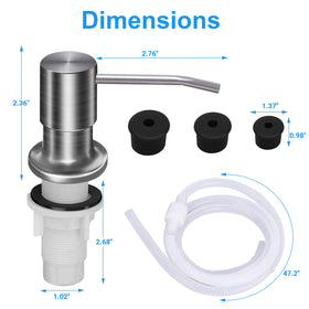 Xekazrop rubber washers included to prevent leaks and seal properly