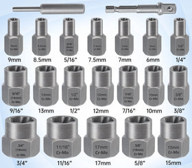 XEWEA chrome-molybdenum steel extracts stubborn bolts with strong grip.