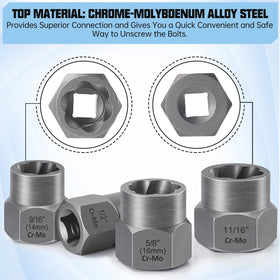 XEWEA set used on rusted lug nuts to prevent further damage.