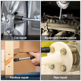 1/2-inch drive compatibility demonstrates tool versatility for removal